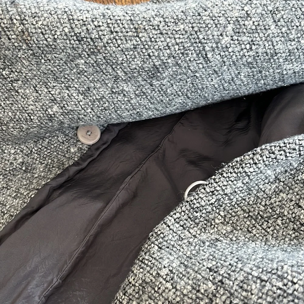 Babaton Wool Silk Blend Wrap Tie Closure Atelier Coat - Picture 7 of 7